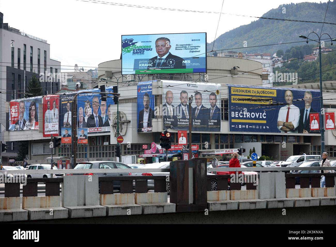 Candidate posters can be seen on the streets before the General