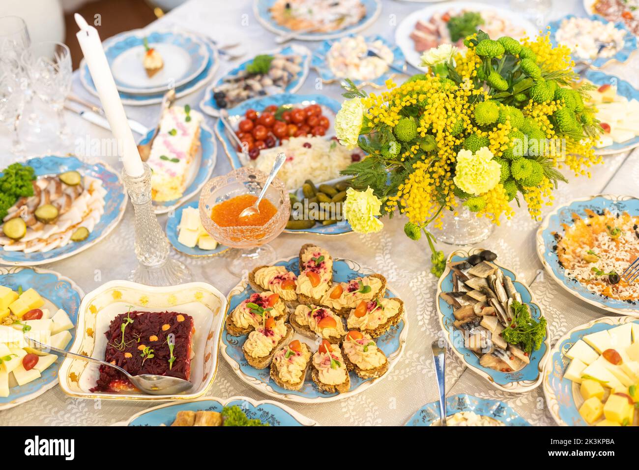 Served for a banquet table. Banquet table Images. Long dinner tables covered with white cloth