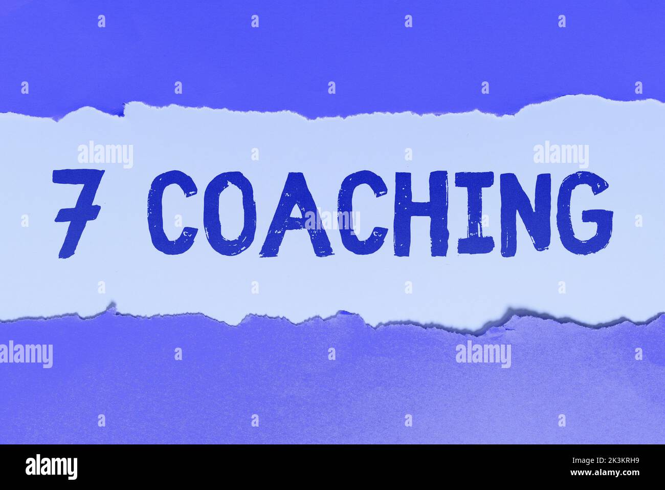 Sign displaying 7 Coaching. Business concept Refers to a number of figures regarding business to be succesful Stock Photo