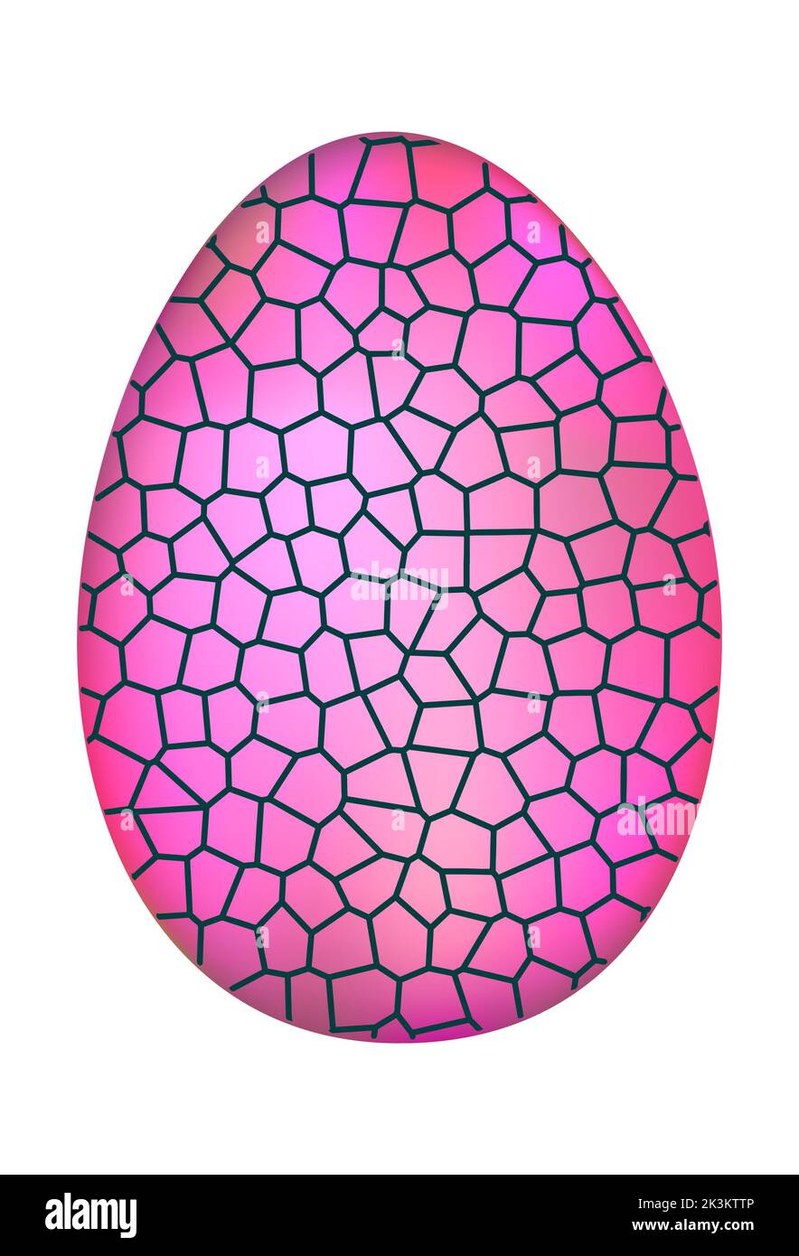 Dragon dinosaur egg with decorative pattern. Dino cartoon egg-shell ...