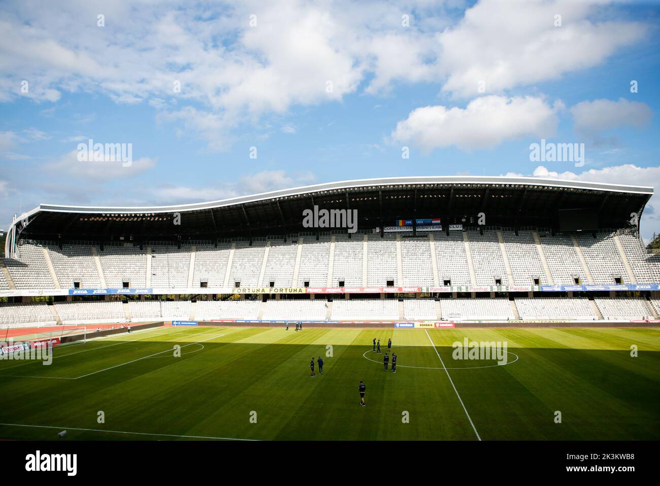 CLUC, ROMANIA - SEPTEMBER 27: A general interior overview prior to the International Friendly match between Romania U23 and Netherlands U23 at Cluj Arena on September 27, 2022 in Cluc, Romania (Photo by Nikola Krstic/BSR Agency) Stock Photo