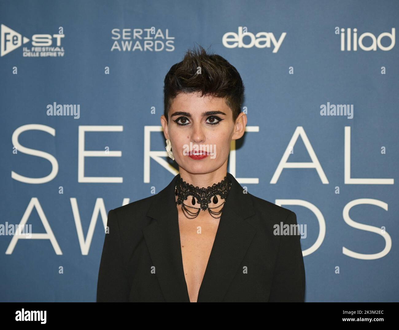 Milan, Italy Festival of the Tv Series 2022 photocall red carpet Triennale In the picture