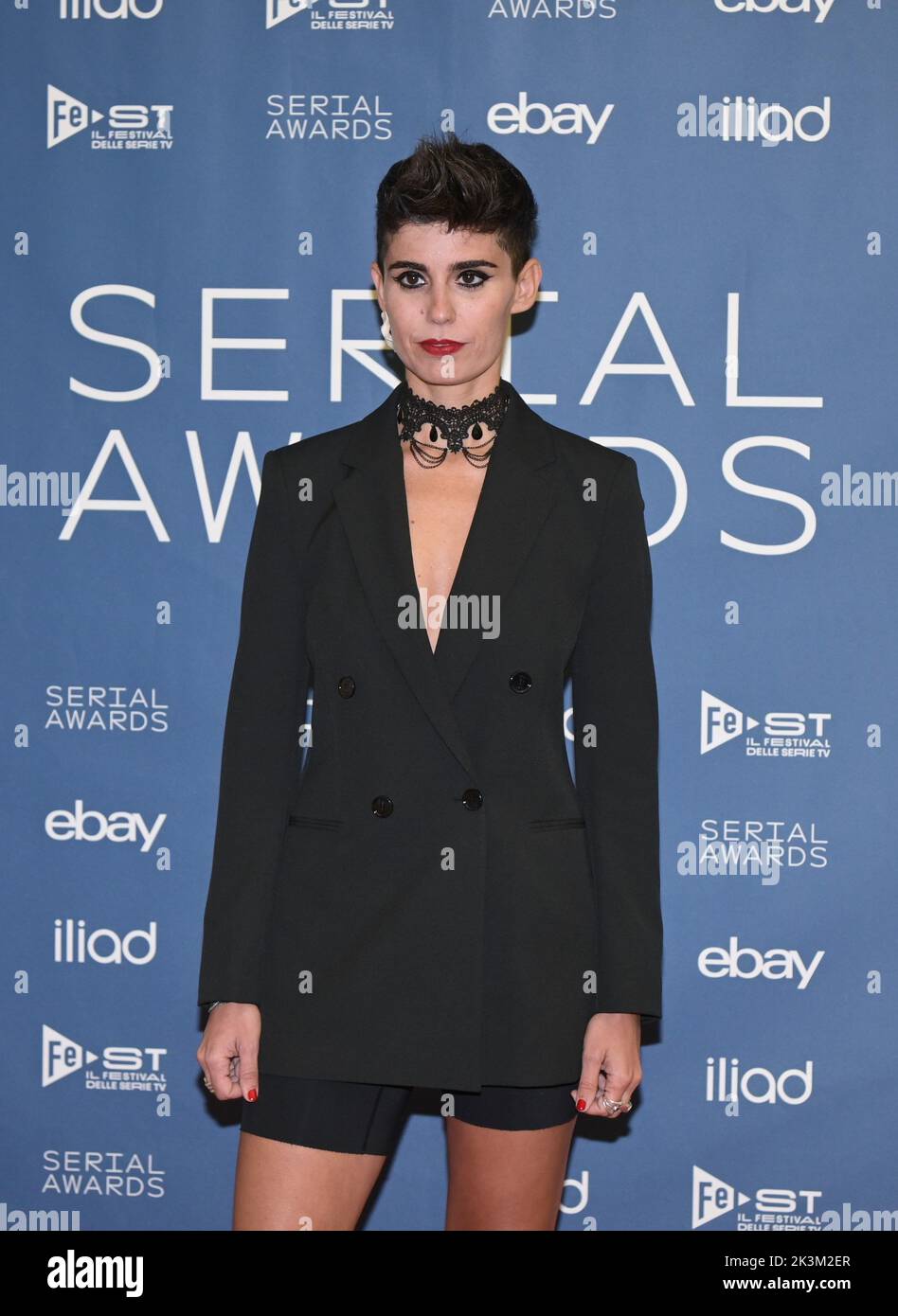 Milan, Italy Festival of the Tv Series 2022 photocall red carpet Triennale In the picture