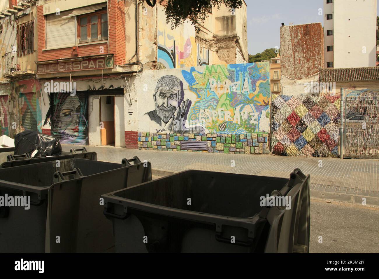 Lagunillas district in Malaga, Spain Stock Photo Alamy