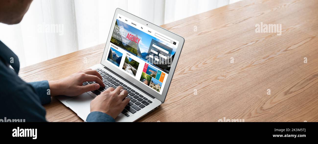 Online travel agency website for modish search and travel planning