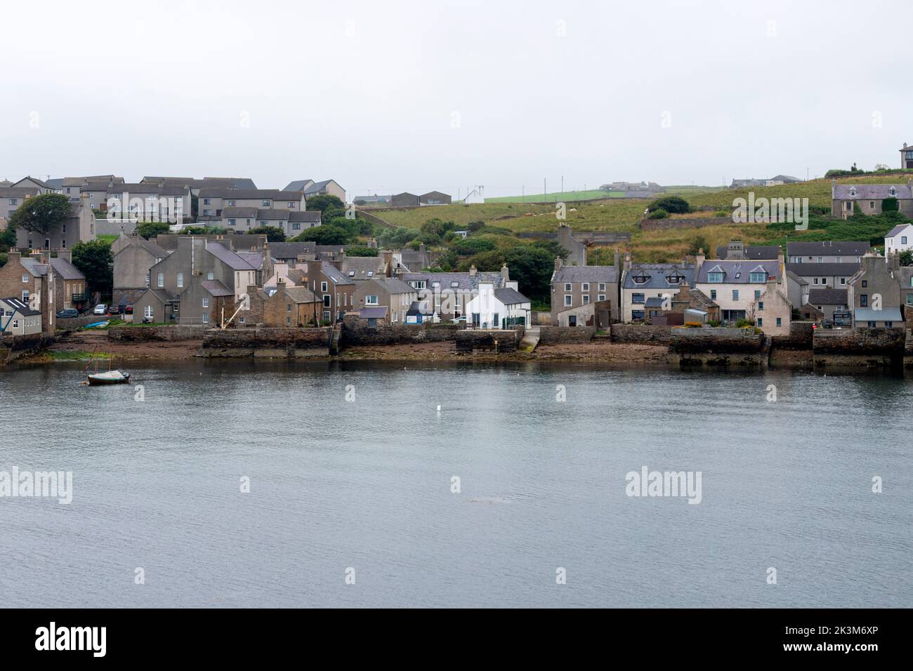 View of Stromness Harbour from the NorthLink Ferries ,  Orkney, Scotland, UK Stock Photo