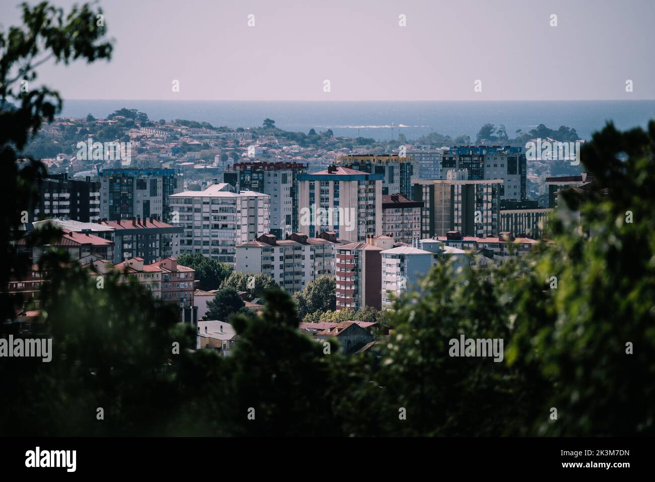 Cityscape view of Vigo, Galicia, Spain Stock Photo