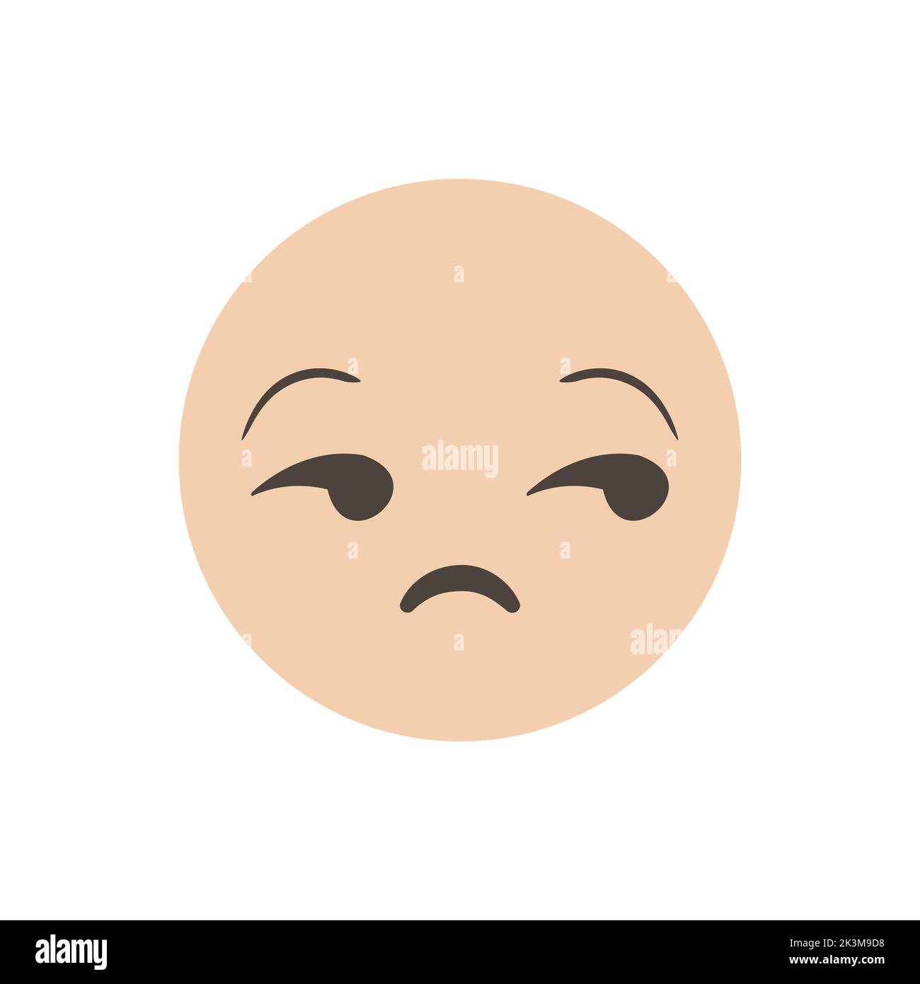 Dissatisfied, Meh, Unimpressed. Vector illustration. emoji. 3D emoticon ...