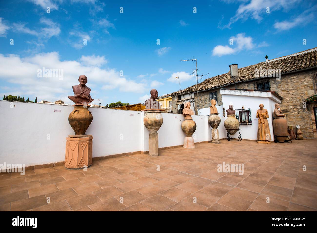 Paco Tito Pottery Museum courtyard, Úbeda, Jaén Stock Photo