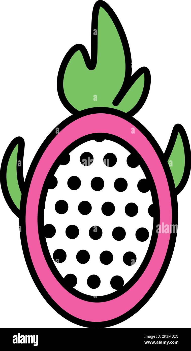 Dragon Fruit vector simple icon Stock Vector