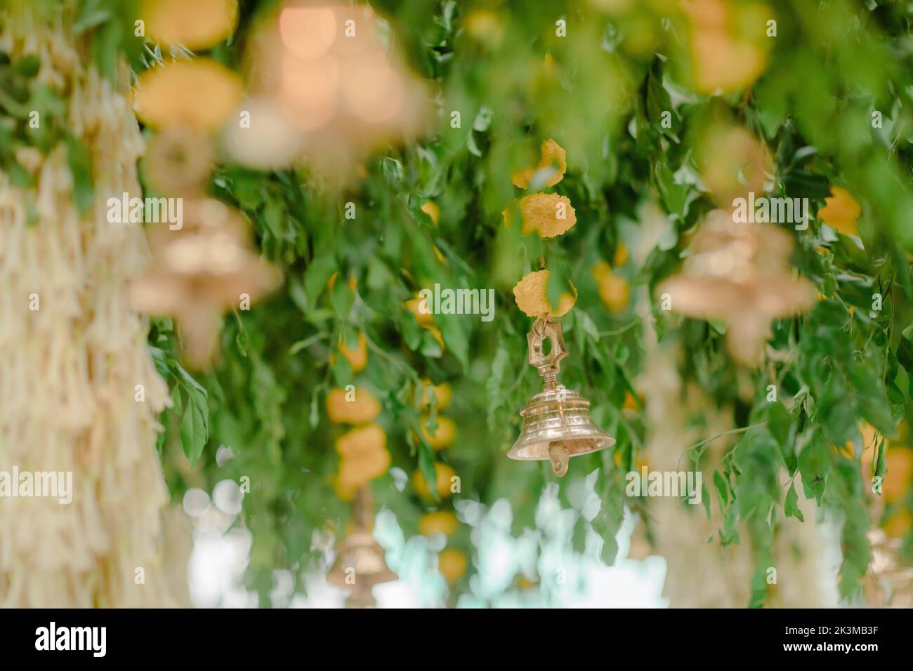 Indian Wedding Stage.Indian wedding decoration. Indian beautiful