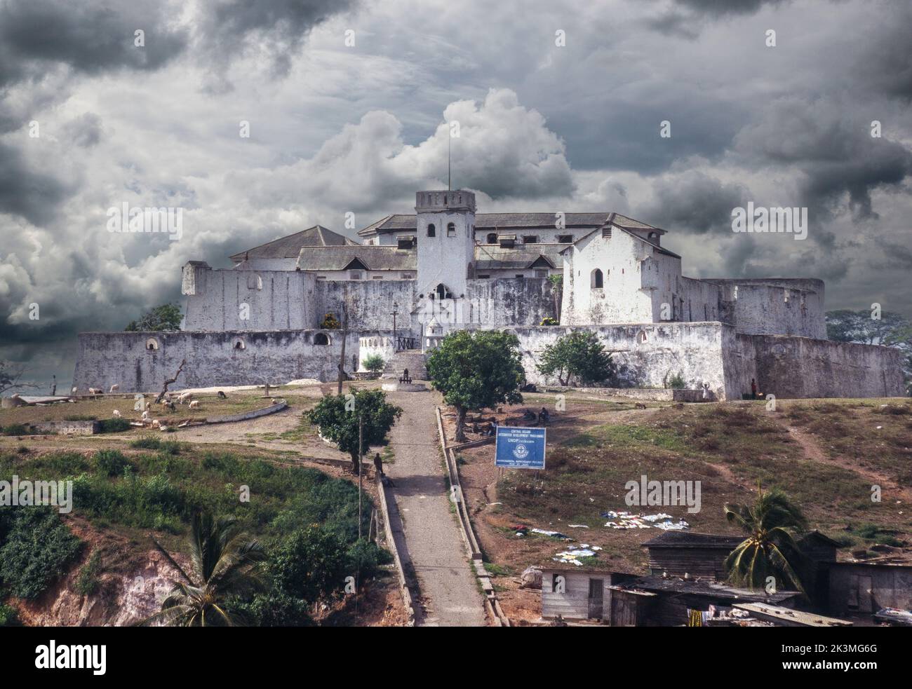 Elmina, Ghana. St. Jago Fort, an Historic Slave Castle. Photographed December 1993. Stock Photo