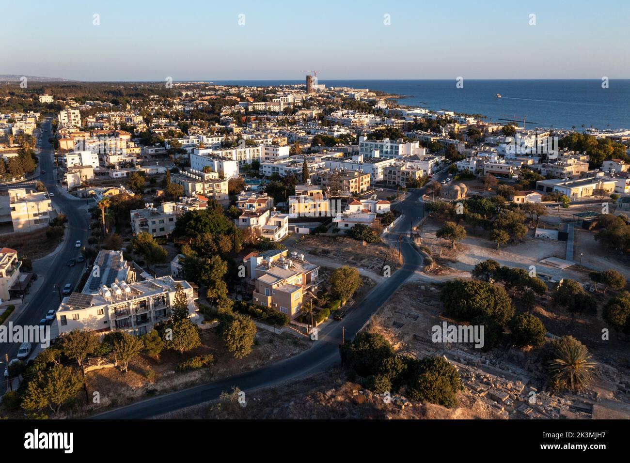 Aerial View Of Kato Paphos Tourist Area And Harbour Paphos Cyprus   Aerial View Of Kato Paphos Tourist Area And Harbour Paphos Cyprus 2K3MJH7 