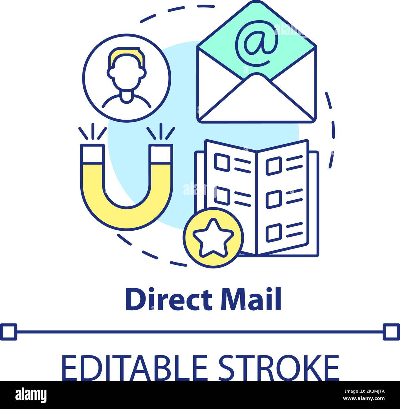 Direct mail concept icon Stock Vector Image & Art Alamy