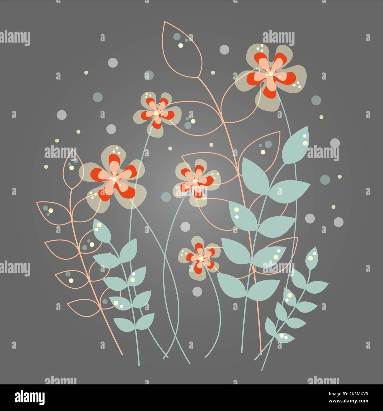 Seamless floral pattern for design, vector Illustration Stock Photo - Alamy
