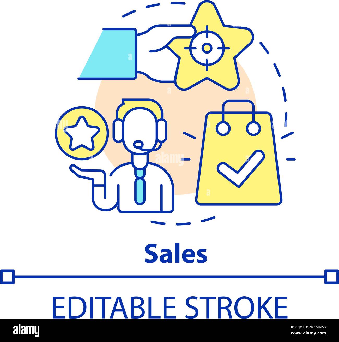 Sales concept icon Stock Vector Image & Art - Alamy
