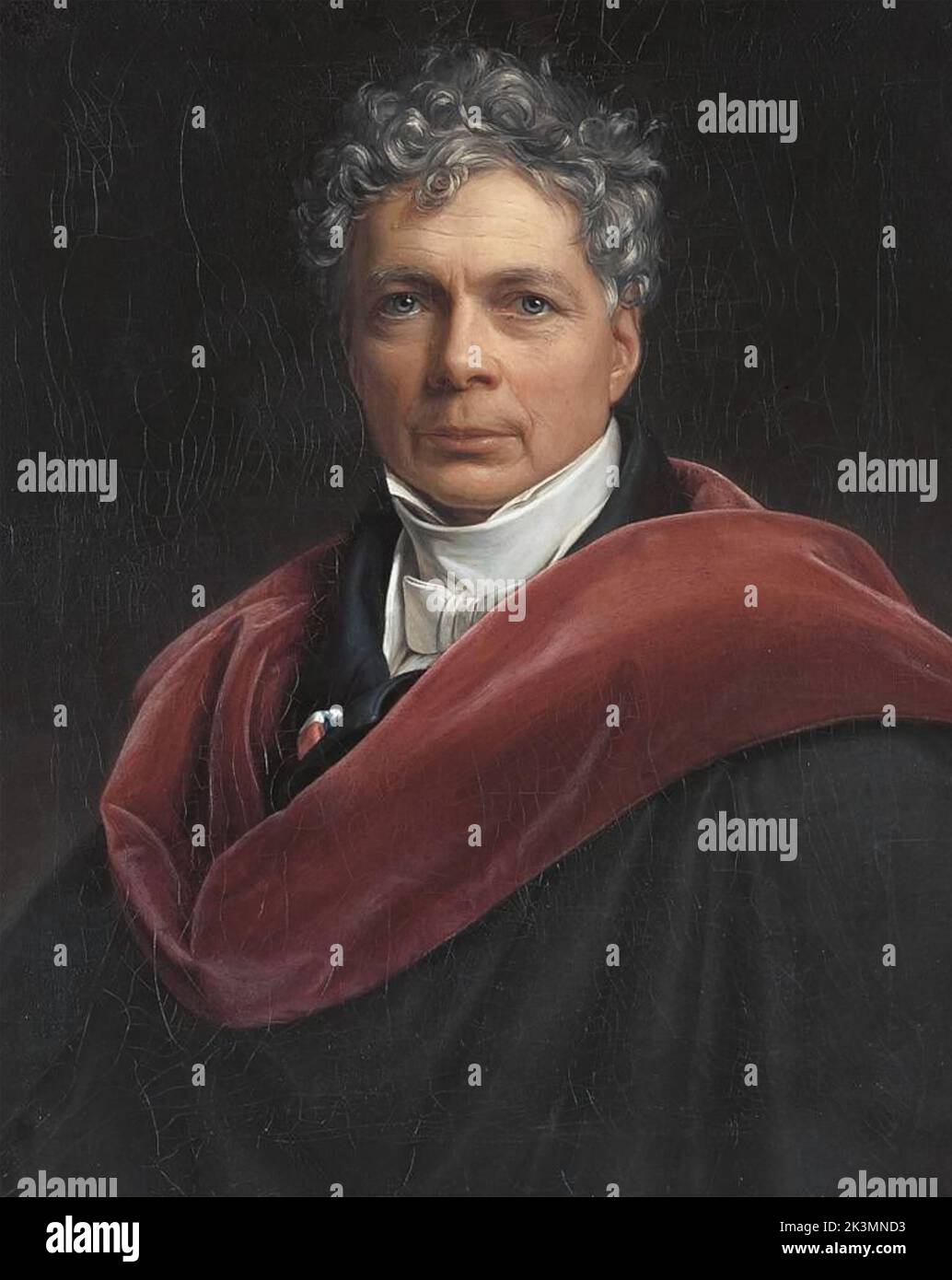 FRIEDRICH von SCHELLING  (1775-1854) German philosopher  painted by Joseph Stieler in 1835 Stock Photo