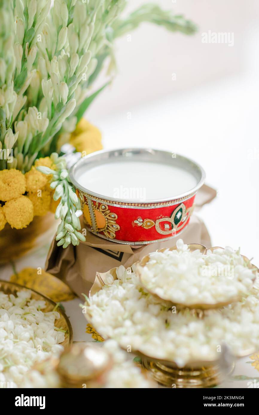 Indian Wedding Stage.Indian wedding decoration. Indian beautiful