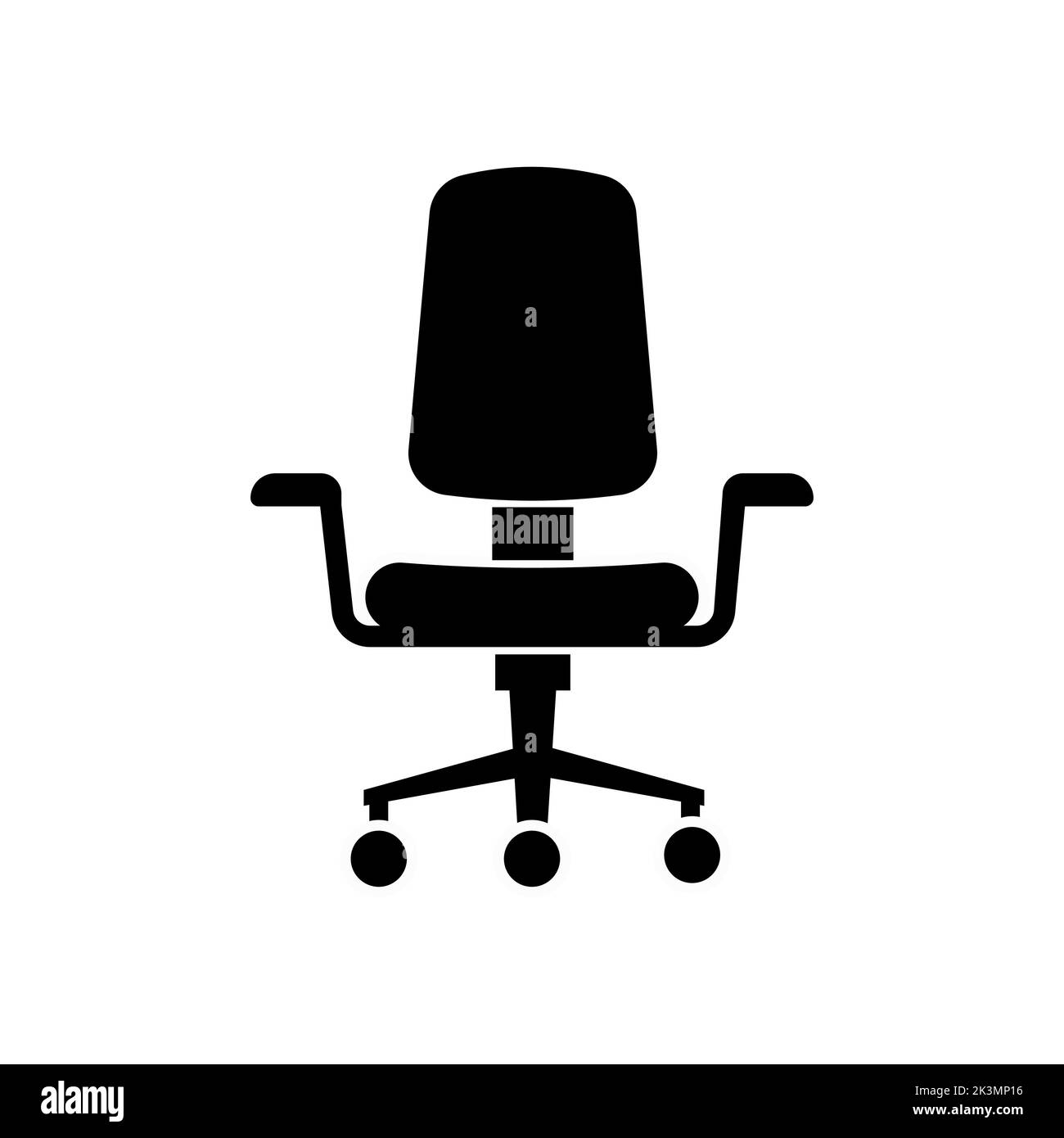Computer chair icon logo template stock vector image art alamy