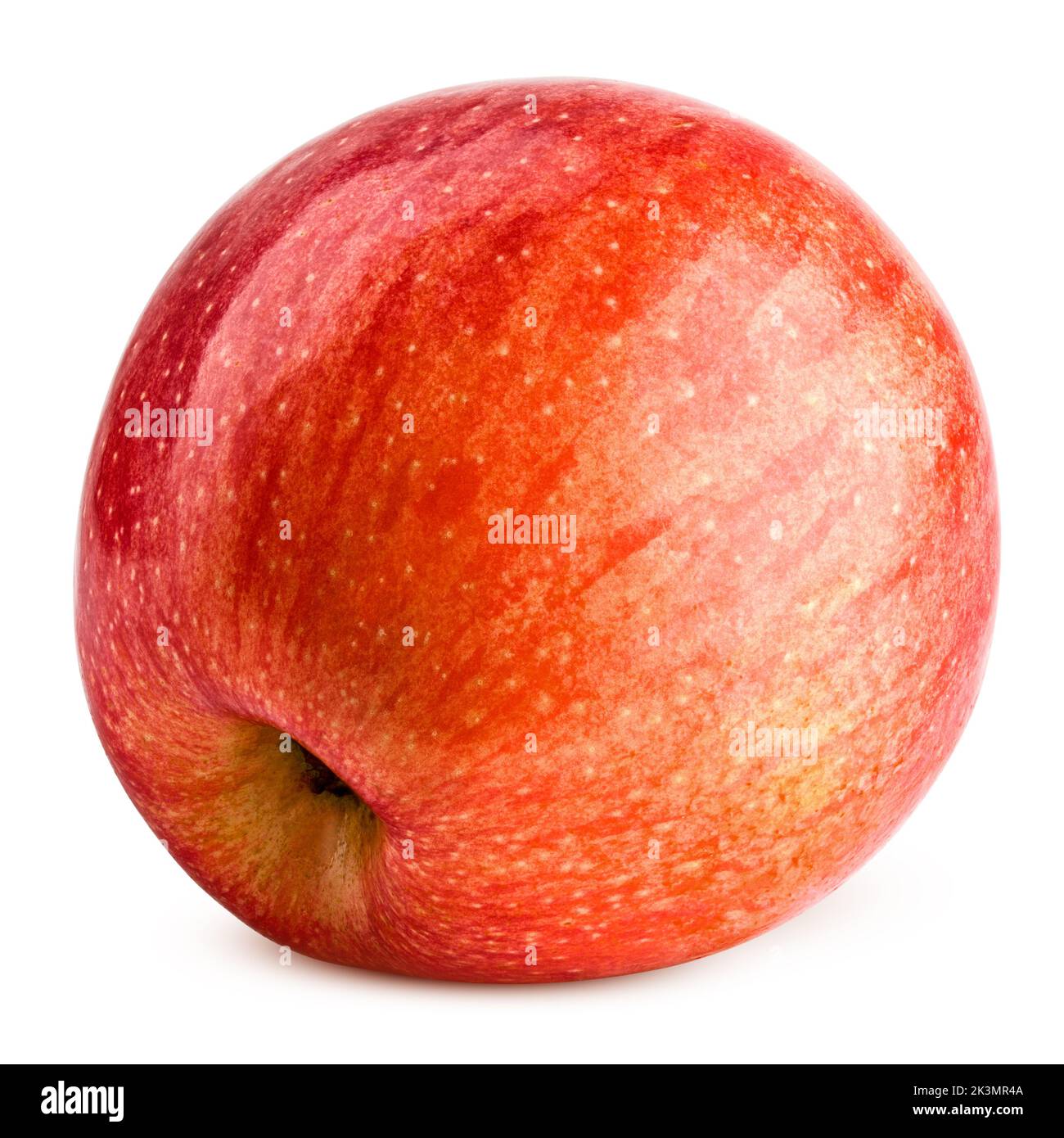 Red apple isolated on white background, clipping path, full depth of field Stock Photo