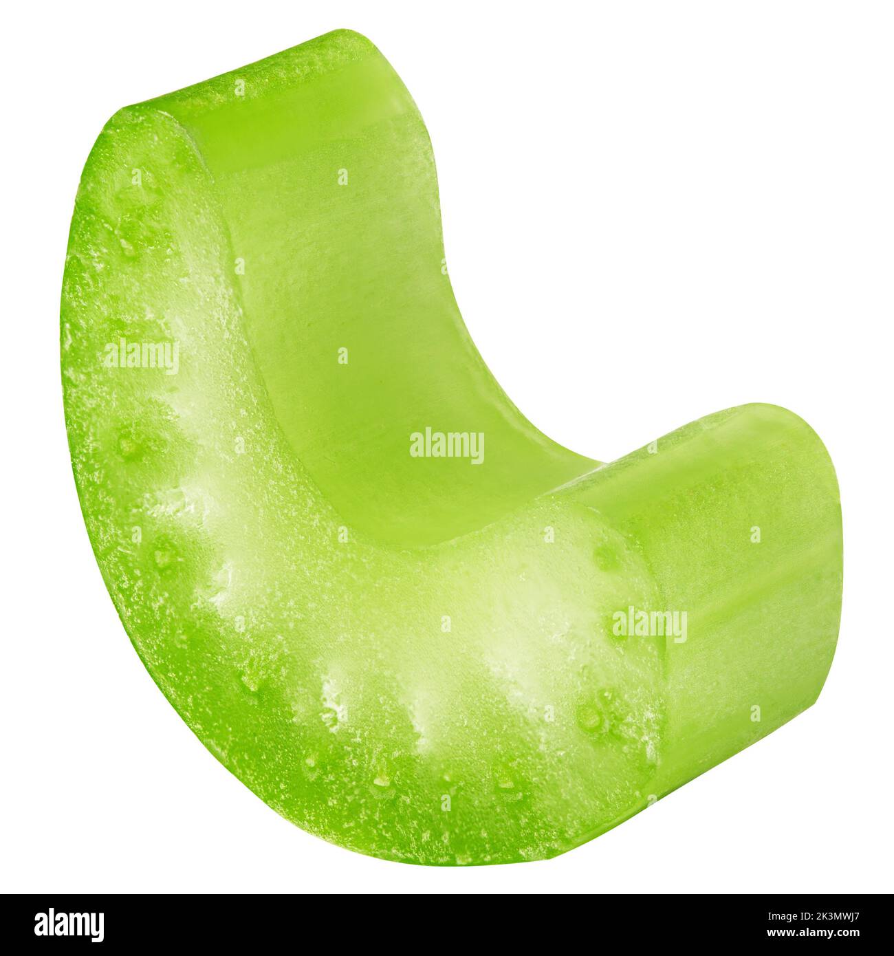 celery slice isolated on white background, clipping path, full depth of ...