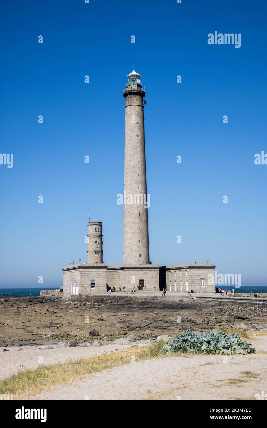 Phare de Gatteville, Gatteville lighthouse, Normandy, France Stock Photo
