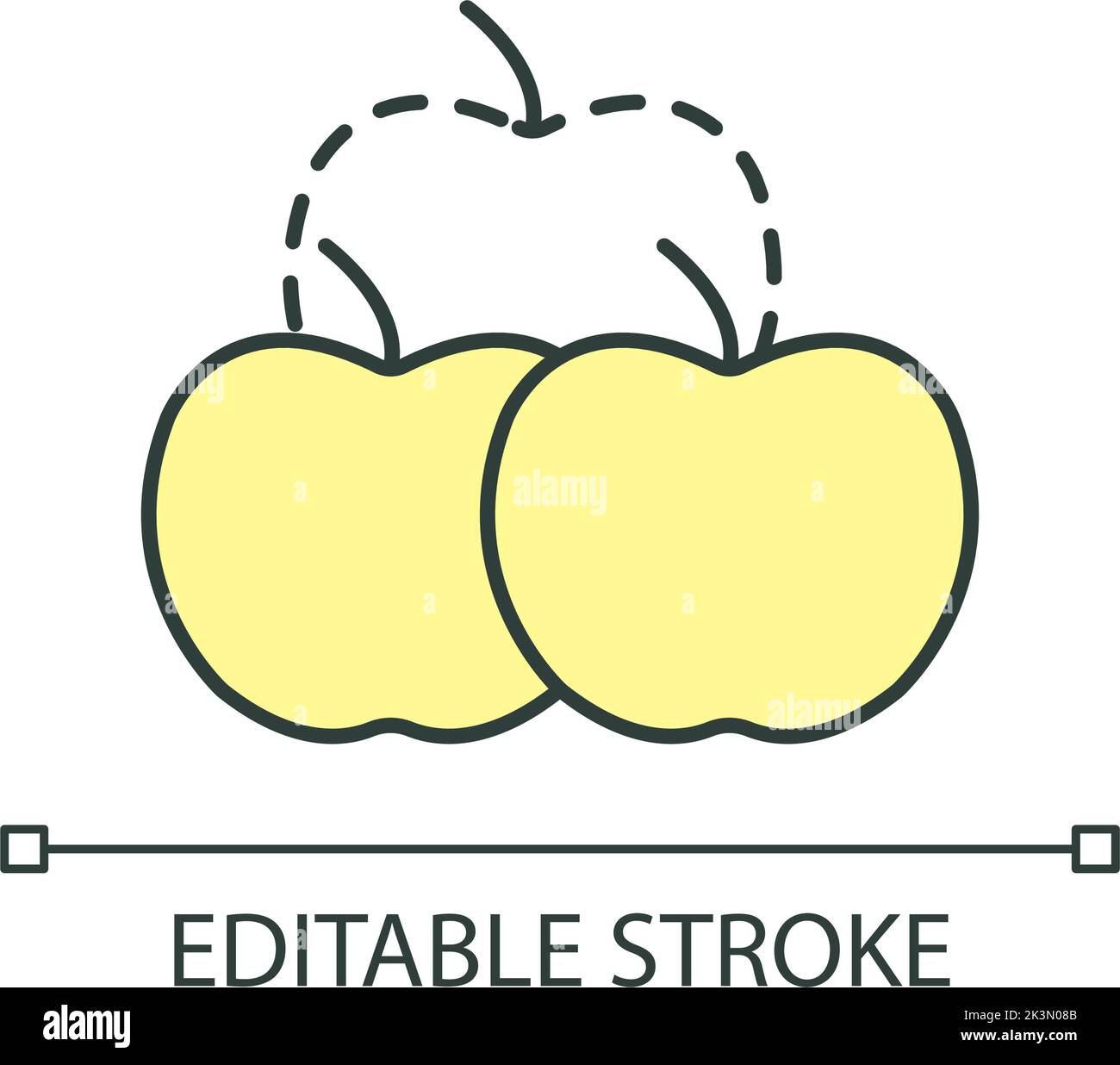 Apples shadow Stock Vector Images - Alamy
