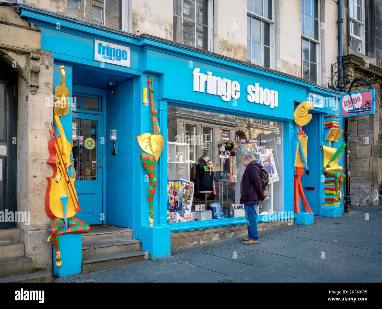Edinburgh Fringe Office, High Street, Edinburgh, Scotland, UK. Stock Photo