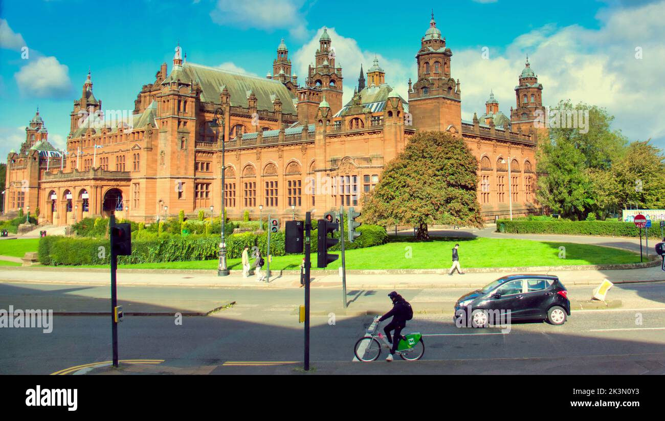 Kelvingrove museum and art gallery during  Journey of the Mind exhibition in Glasgow, Scotland, UK Stock Photo