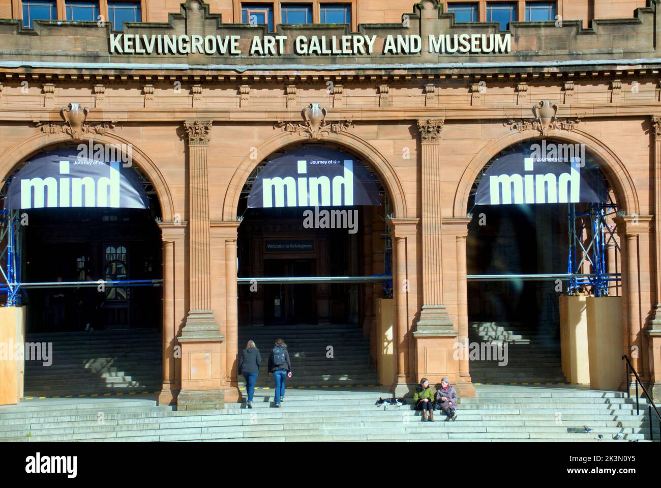 Kelvingrove museum and art gallery during  Journey of the Mind exhibition in Glasgow, Scotland, UK Stock Photo