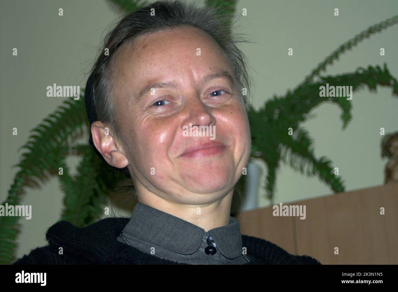Poland, Polen, Polska, Portrait of a middle-aged nun; Retrato de una monja de mediana edad; Porträt einer Nonne mittleren Alters; 中年尼姑的畫像 Zakonnica Stock Photo