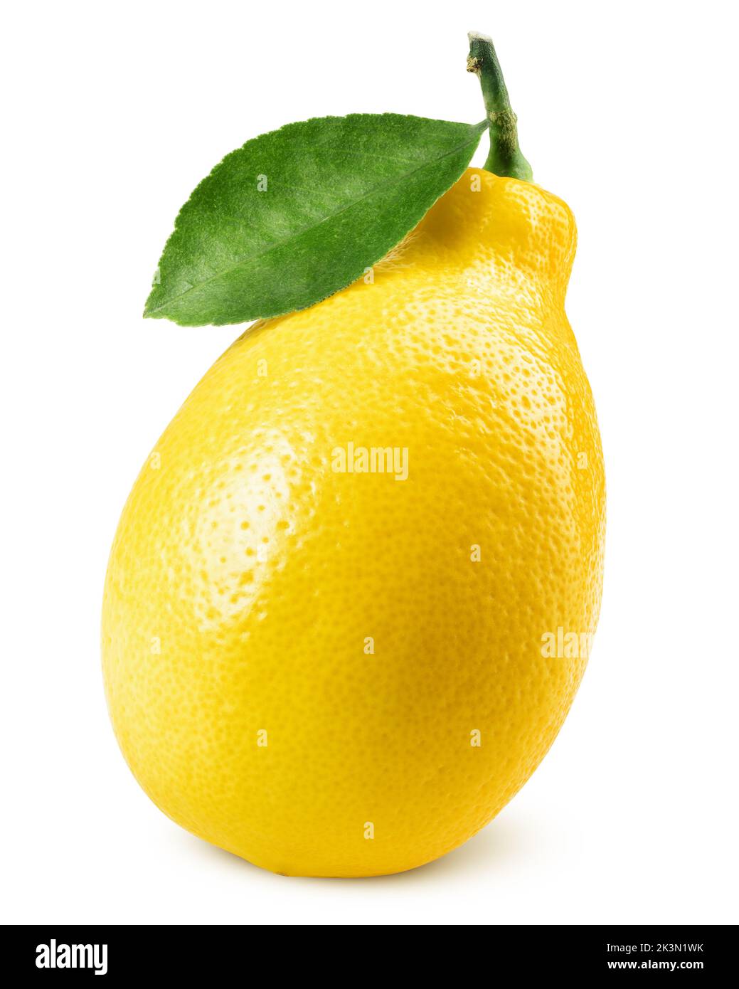 lemon, isolated on white background, clipping path, full depth of field Stock Photo