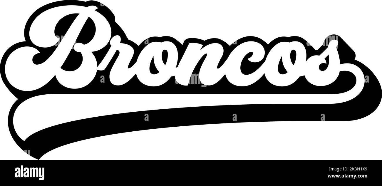 Broncos Stock Vector Images Alamy