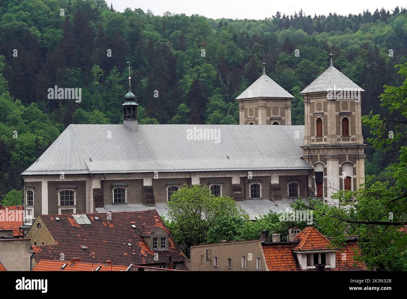 Bardo, Dolny Śląsk, Lower Silesia, Niederschlesien, Poland, Polen, Polska, Basilica of the Visitation of the Blessed Virgin Mary - general view Stock Photo