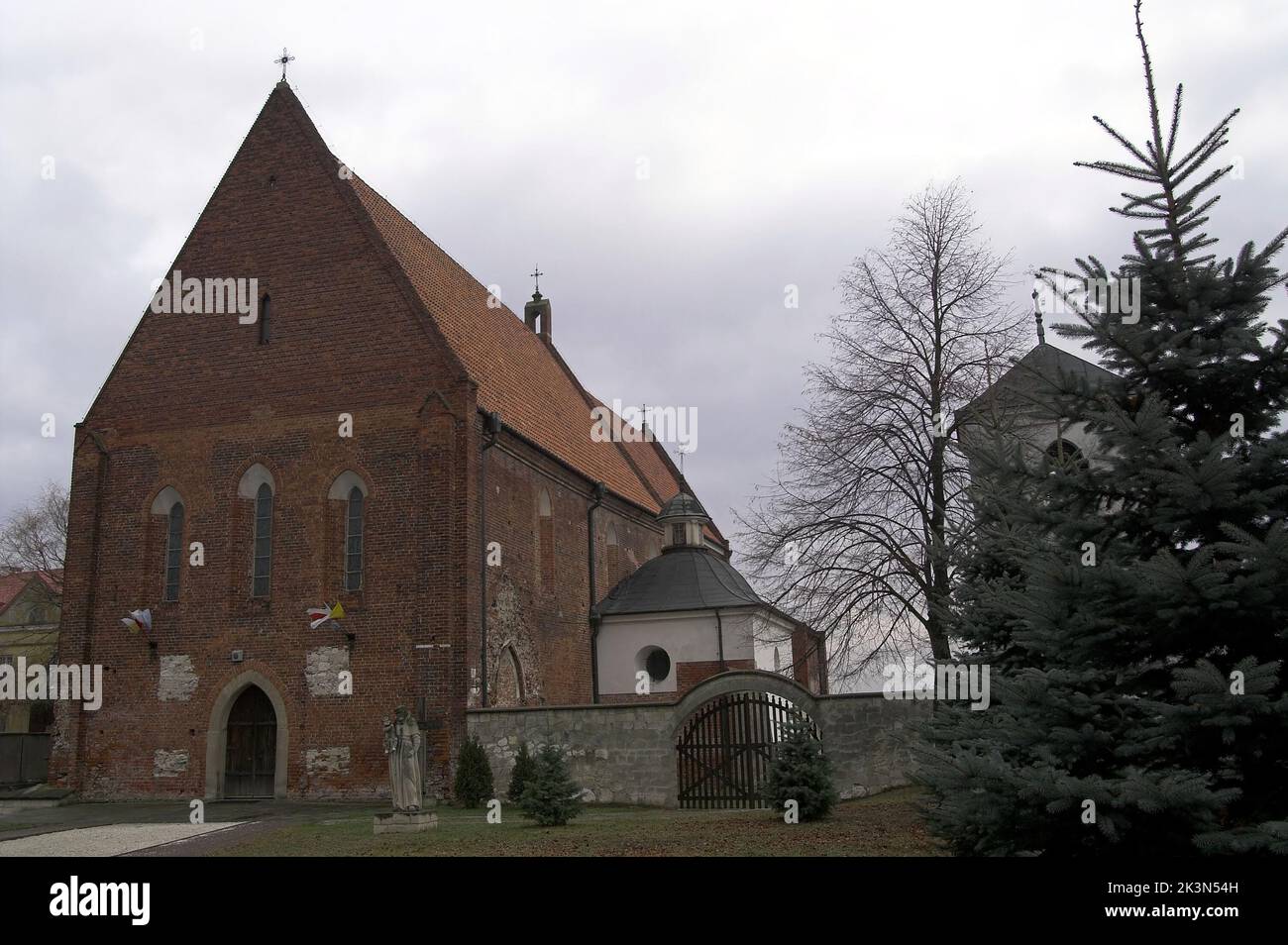 Zawichost, Małopolska, Lesser Poland, Polen, Polska; church of st. John the Baptist; kirche st. Johannes der Täufer; kościół św. Jana Chrzciciela Stock Photo