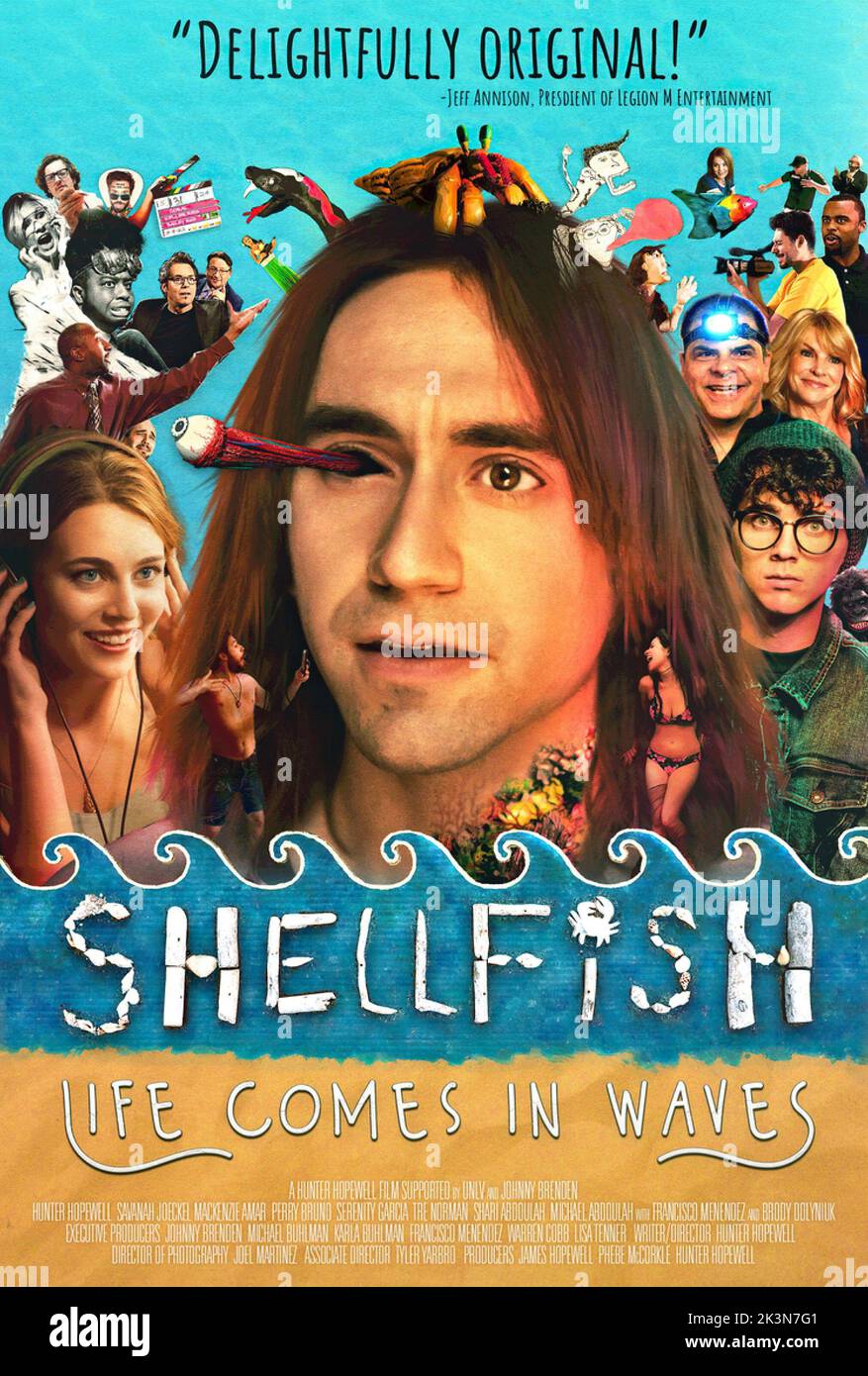 SHELLFISH, poster, front, from left: Savanah Joeckel, Hunter Hopewell ...