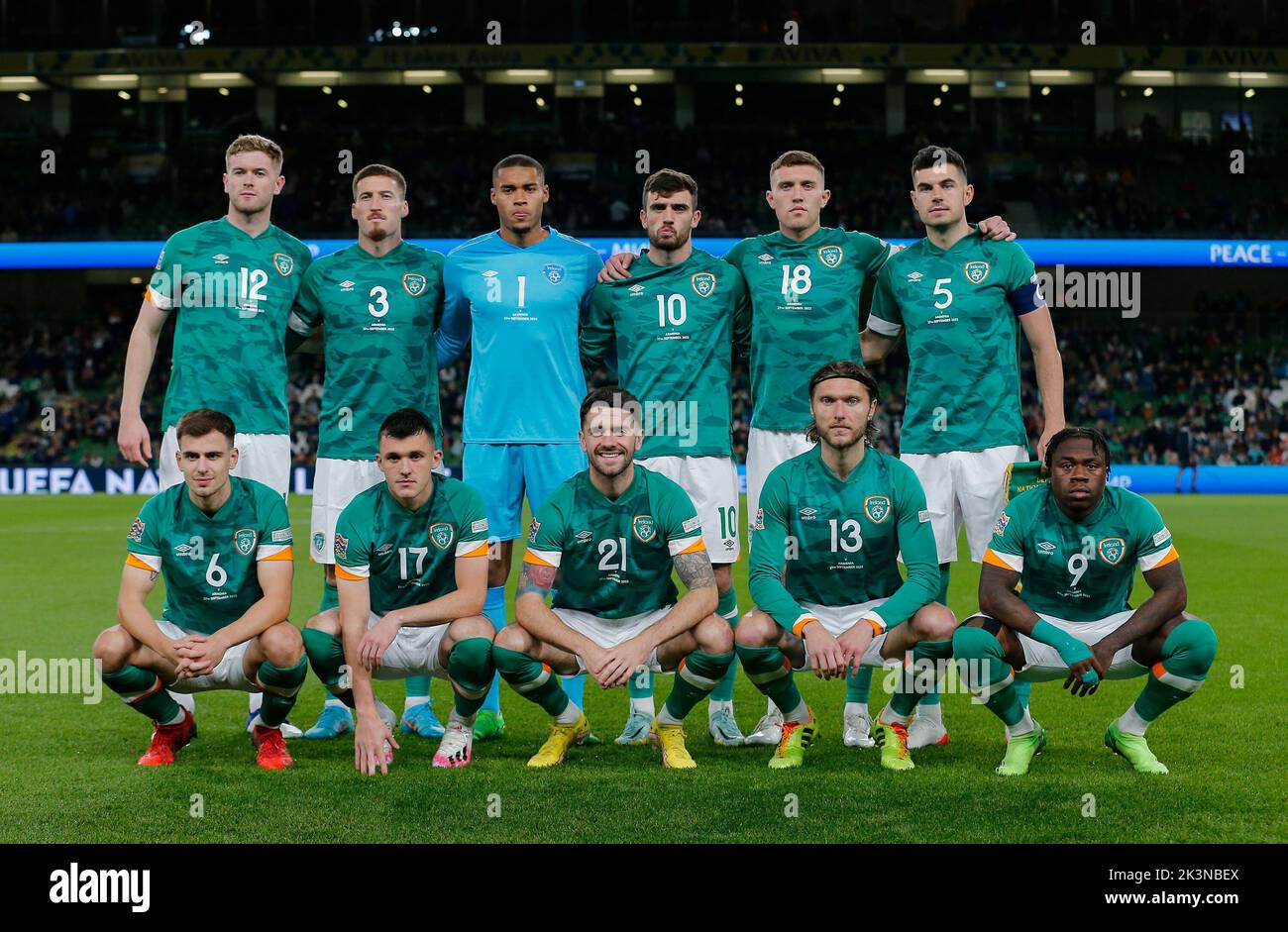 September 27th 2022 ; Aviva Stadium, Dublin, Ireland; UEFA Nations