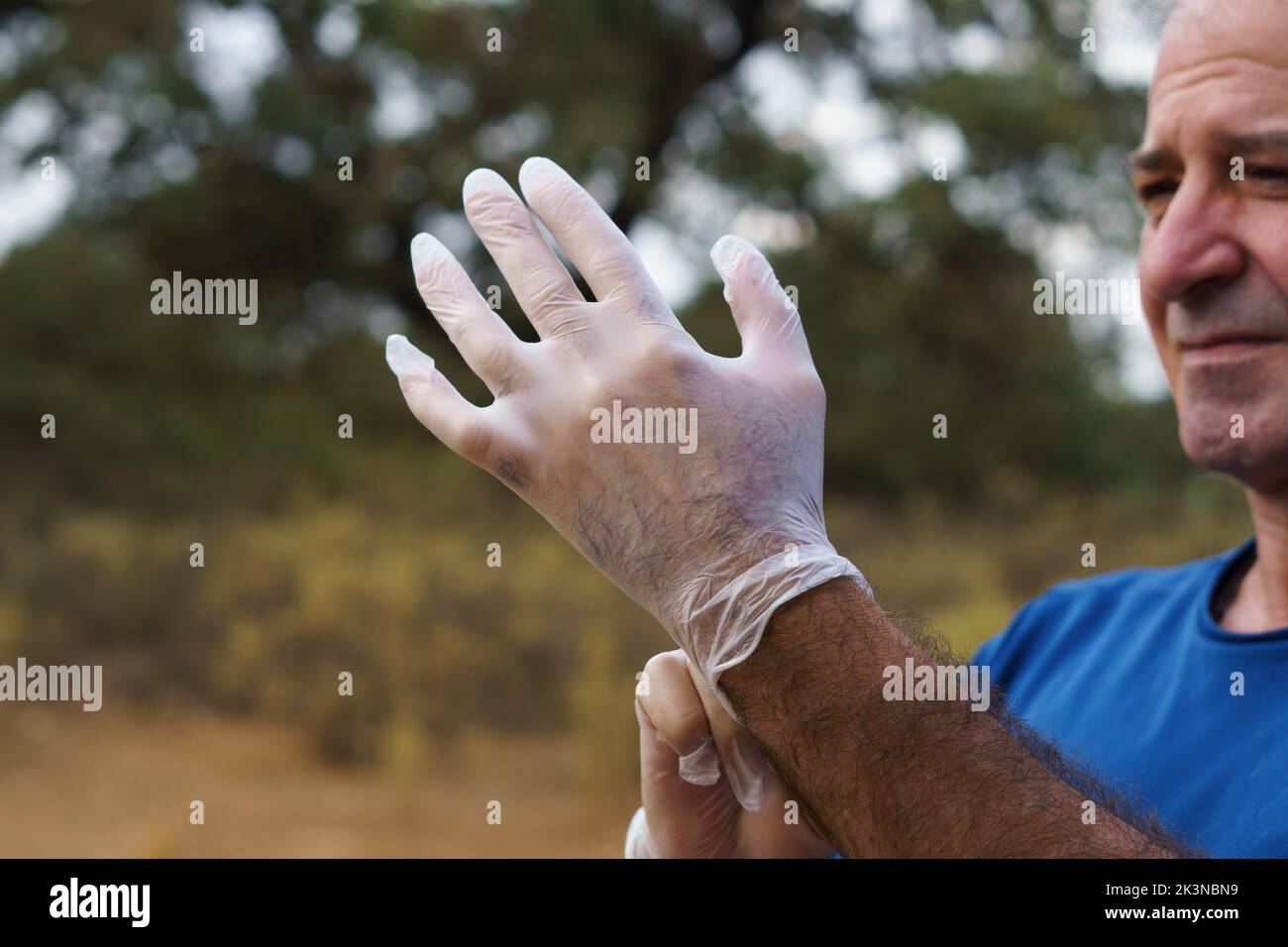 Latex gloves bags hi-res stock photography and images - Alamy