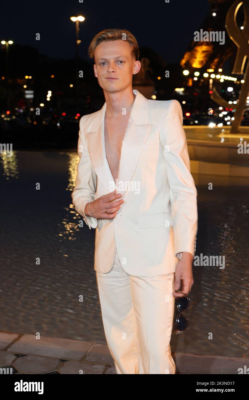 Paris, France, September 27, 2022, Anson Boon attending the Saint ...