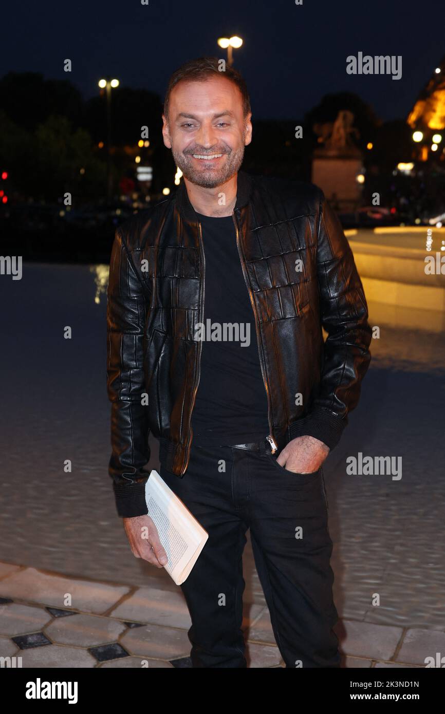 Paris, France, September 27, 2022, Augustin Trapenard attending the Saint Laurent Womenswear Spring/Summer 2023 show as part of Paris Fashion Week in Paris, France on September 27, 2022. Photo by Jerome Domine/ABACAPRESS.COM Stock Photo