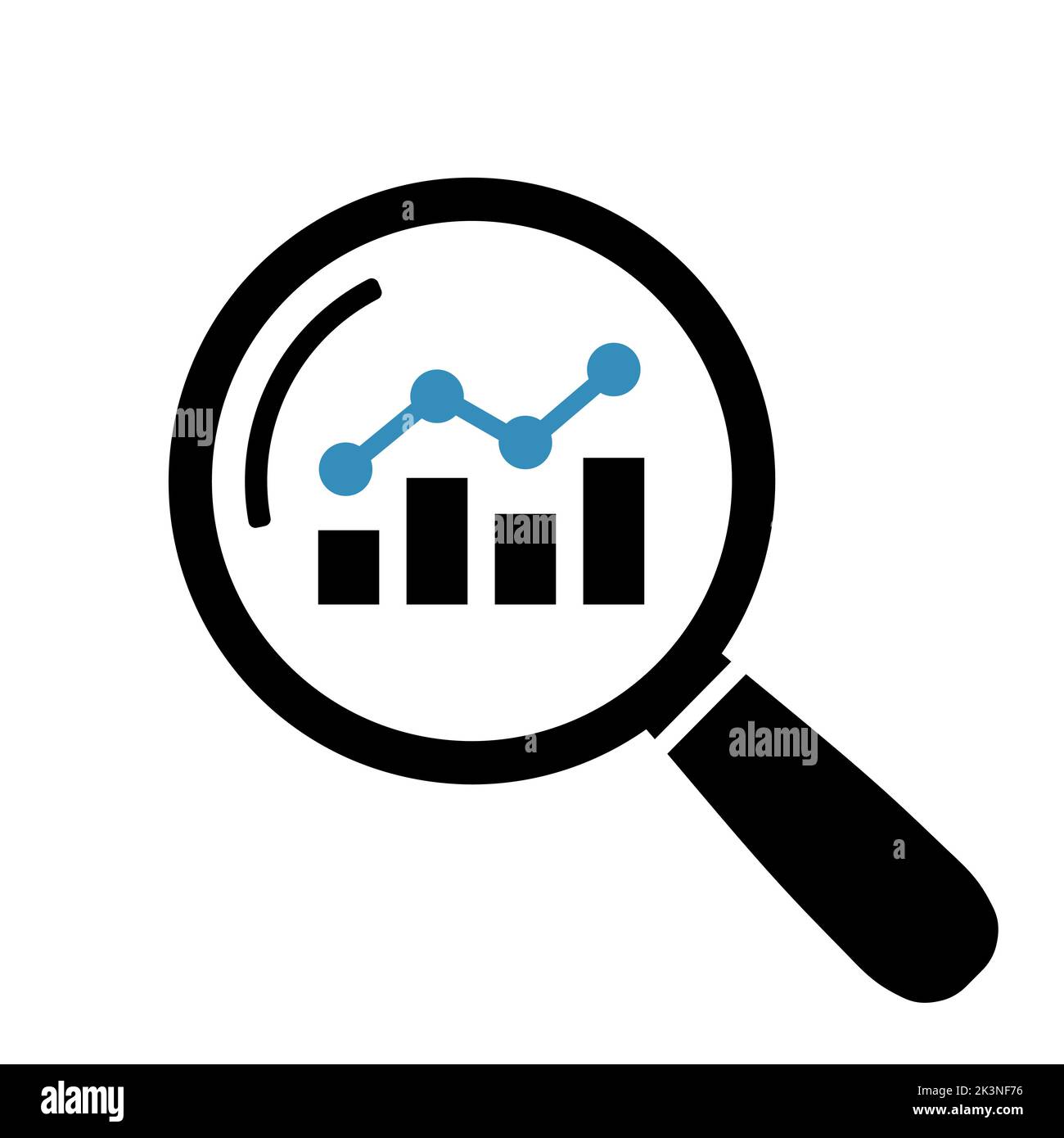 Business analysis icon. Marketing research icon Stock Vector