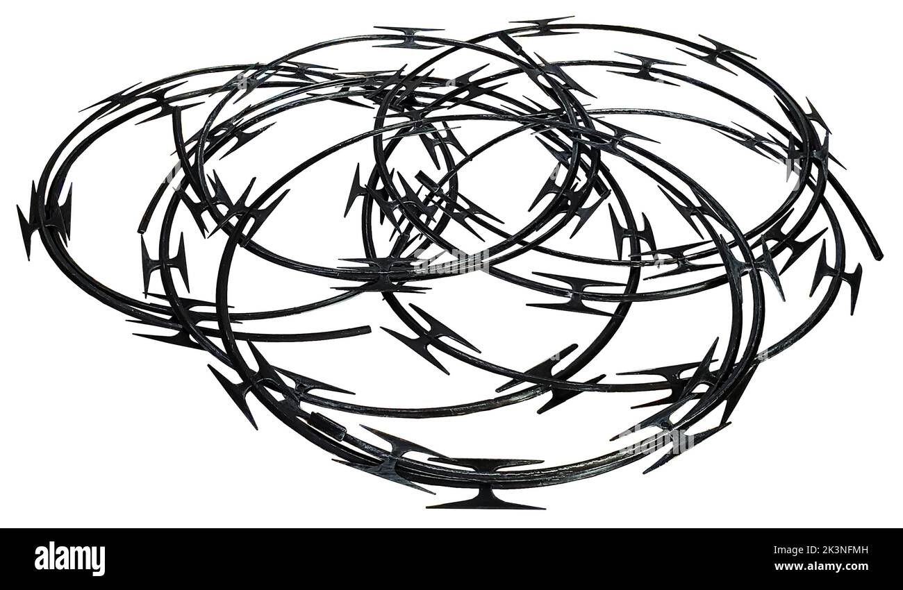 Sharp razor wiring hires stock photography and images Alamy