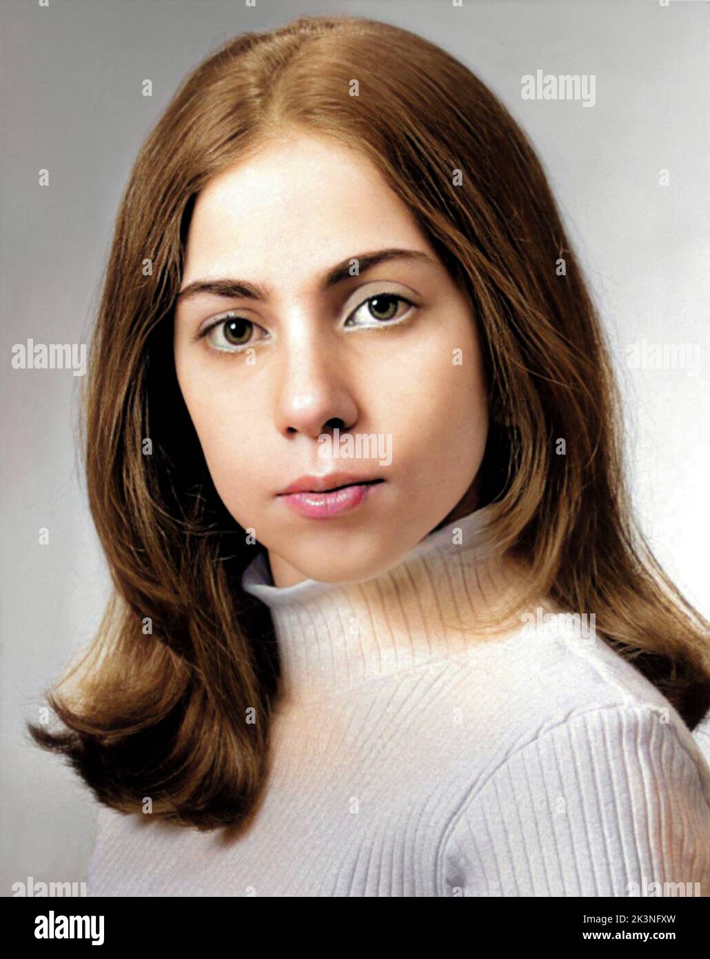 2002 , New York , USA : The celebrated american singer and actress LADY GAGA born JOANNE ANGELINA GERMANOTTA ( born 28 march 1986 ) when was a young girl aged 16 , photo from the annuary HIGH SCHOOL YEARBOOK . Unknown photographer . DIGITALLY COLORIZED . - HISTORY - FOTO STORICHE - ATTORE - MOVIE - CINEMA - SEX SYMBOL - personalità da bambino bambini bambina da giovane - personality personalities when was young - INFANZIA - CHILDHOOD - TEENAGER  - POP MUSIC - MUSICA - cantante  - PORTRAIT - RITRATTO --- ARCHIVIO GBB Stock Photo