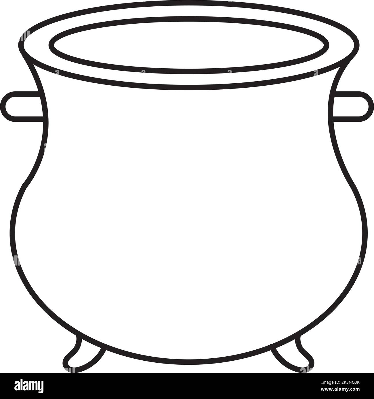 Magical cauldron illustration Black and White Stock Photos & Images - Alamy