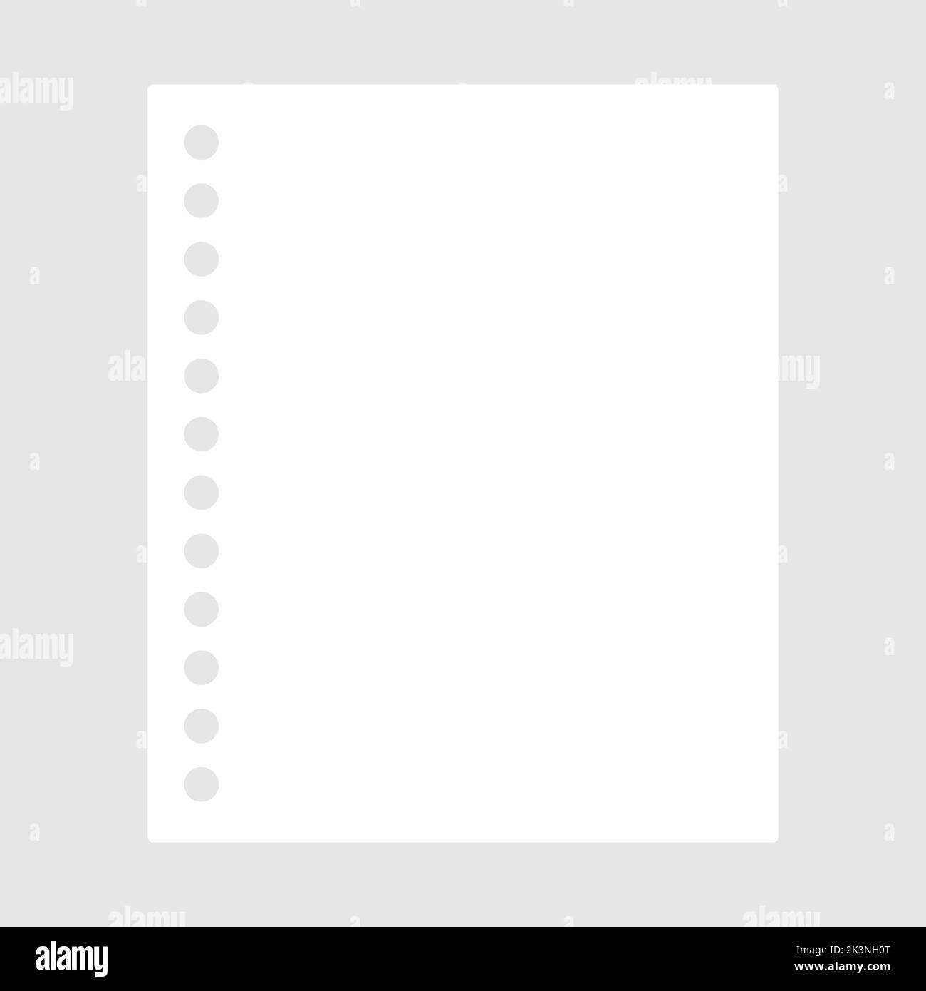 Realistic notepaper. Paper blank empty sheet. Mockup page. Vector