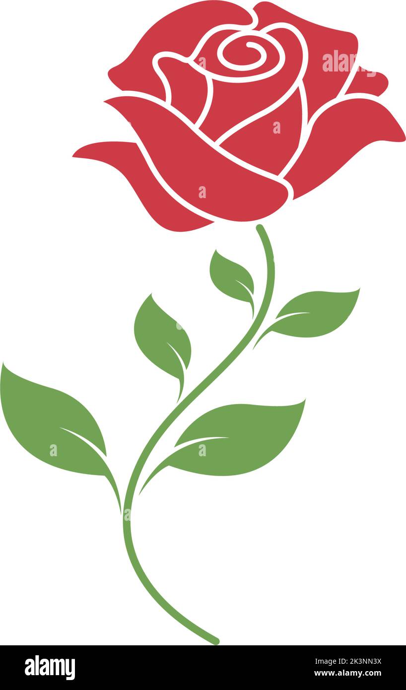 Red red roses Stock Vector Images - Alamy