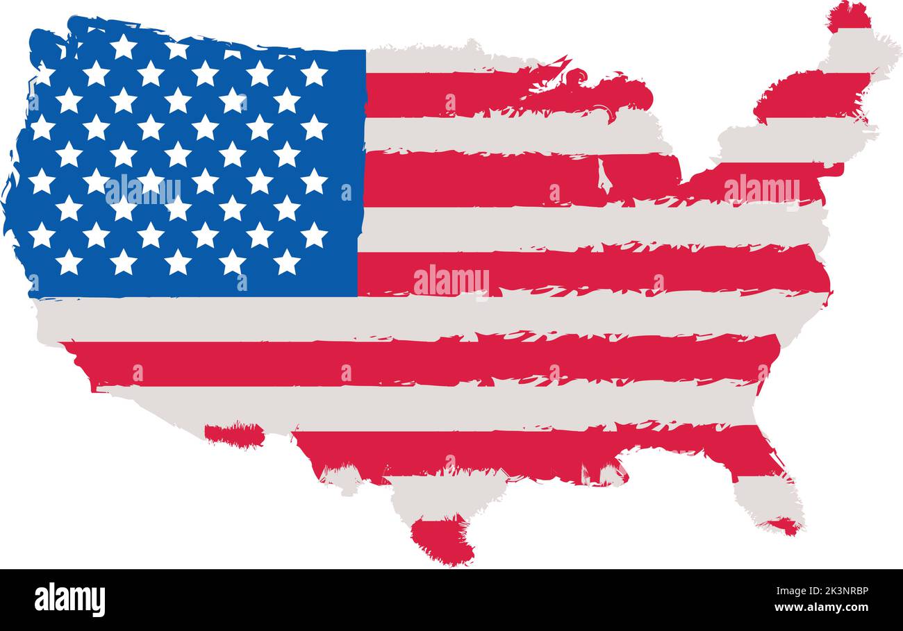 grunge usa map Stock Vector Image & Art - Alamy