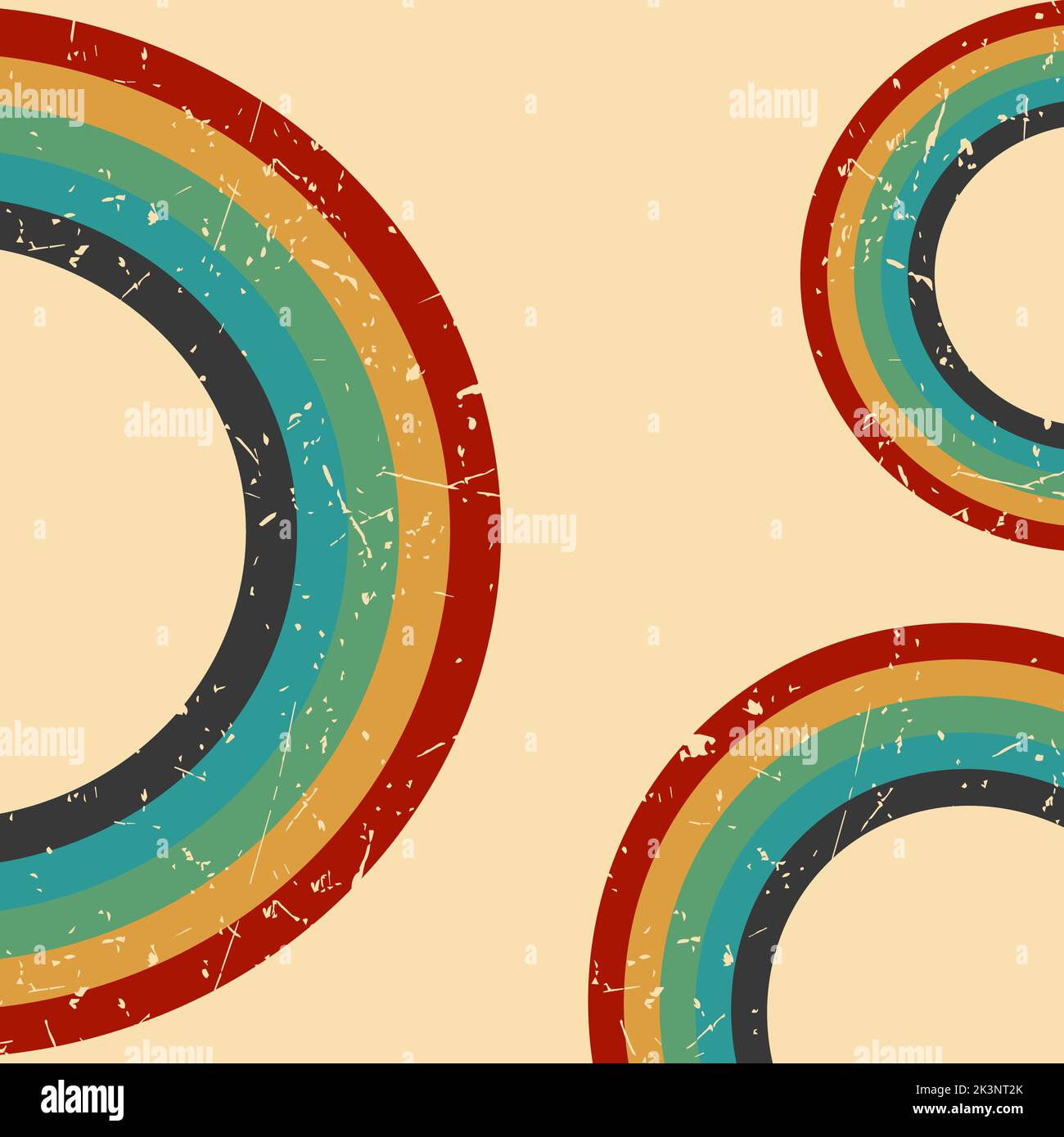 Background in rainbow colors with grunge texture. Vector illustration. Stock Vector