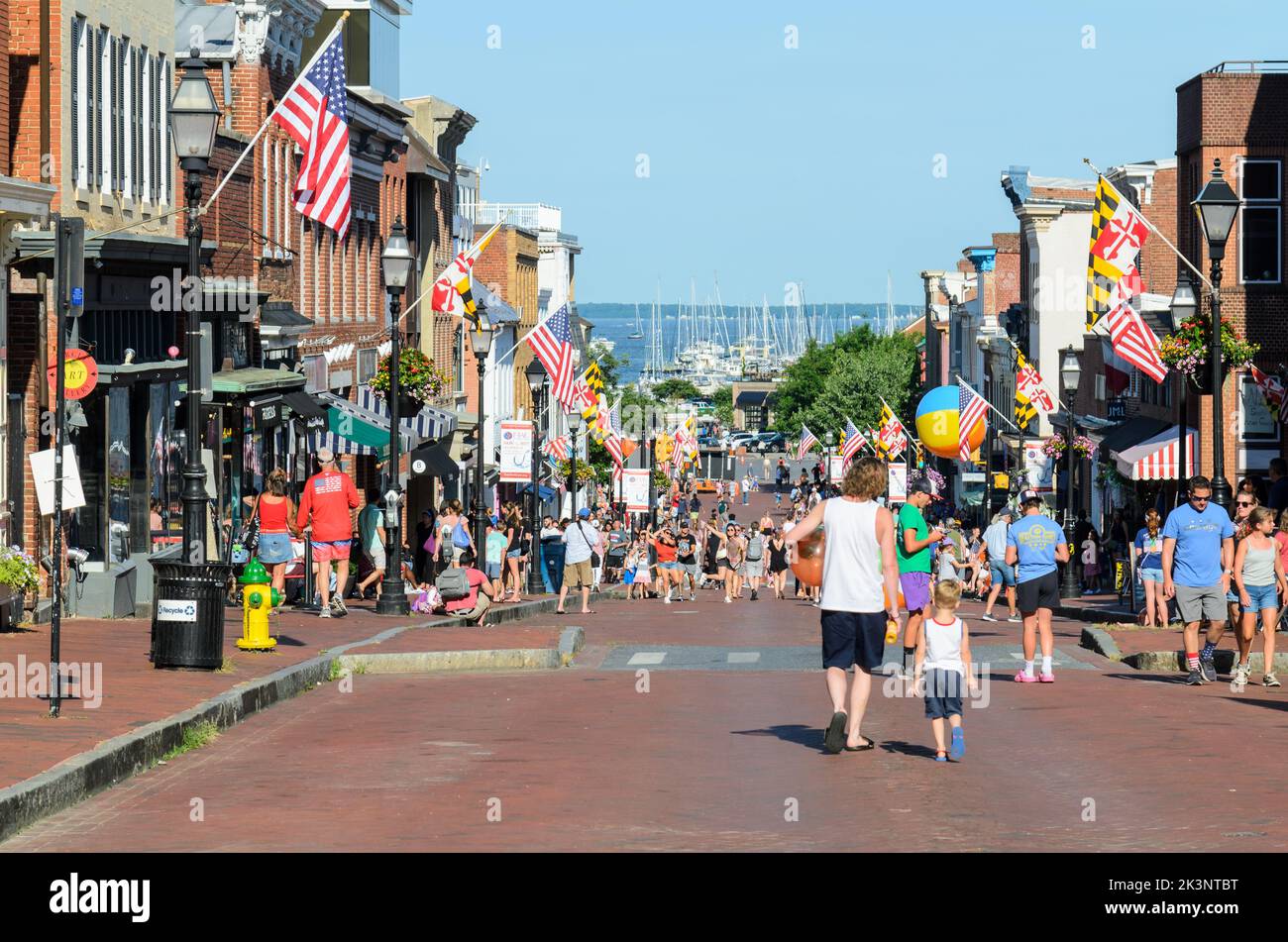 The 4th of July Parade in Annapolis, Maryland, USA Stock Photo