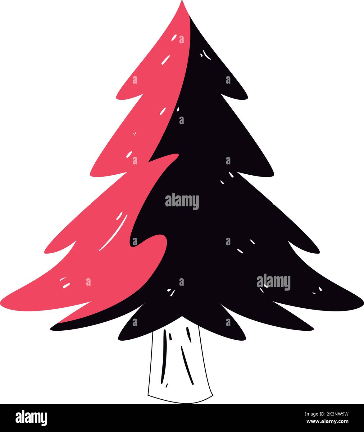 flat pink tree Stock Vector Image & Art - Alamy